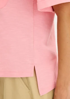 bonprix bonprix Camiseta oversize de algodón puro rosa pálido Discount