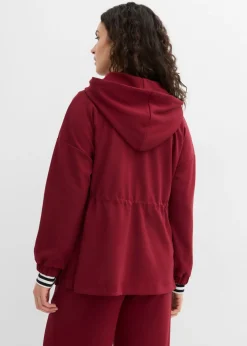 bonprix bonprix Camiseta oversize de neopreno suave Rojo rubí
