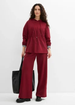 bonprix bonprix Camiseta oversize de neopreno suave Rojo rubí
