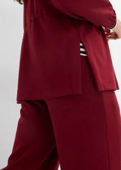 bonprix bonprix Camiseta oversize de neopreno suave Rojo rubí