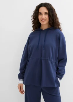 bonprix bonprix Camiseta oversize de neopreno suave Azul marino Clearance