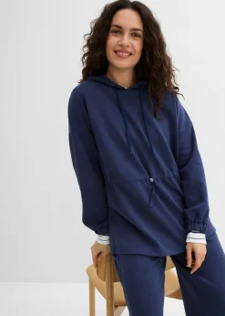 bonprix bonprix Camiseta oversize de neopreno suave Azul marino Clearance