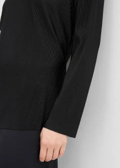 bonprix bonprix Camiseta plisada Negro Discount
