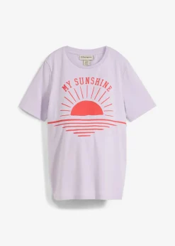 bonprix bonprix Camiseta premamá y de lactancia 2 en 1 de algodón orgánico lila pastel Hot