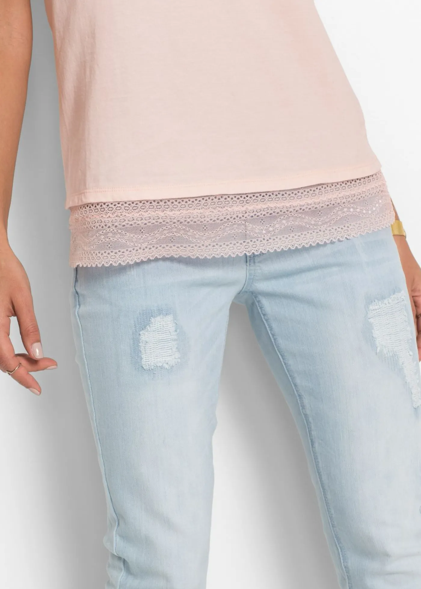 bonprix bonprix Camiseta tipo boxy de algodón Rosa