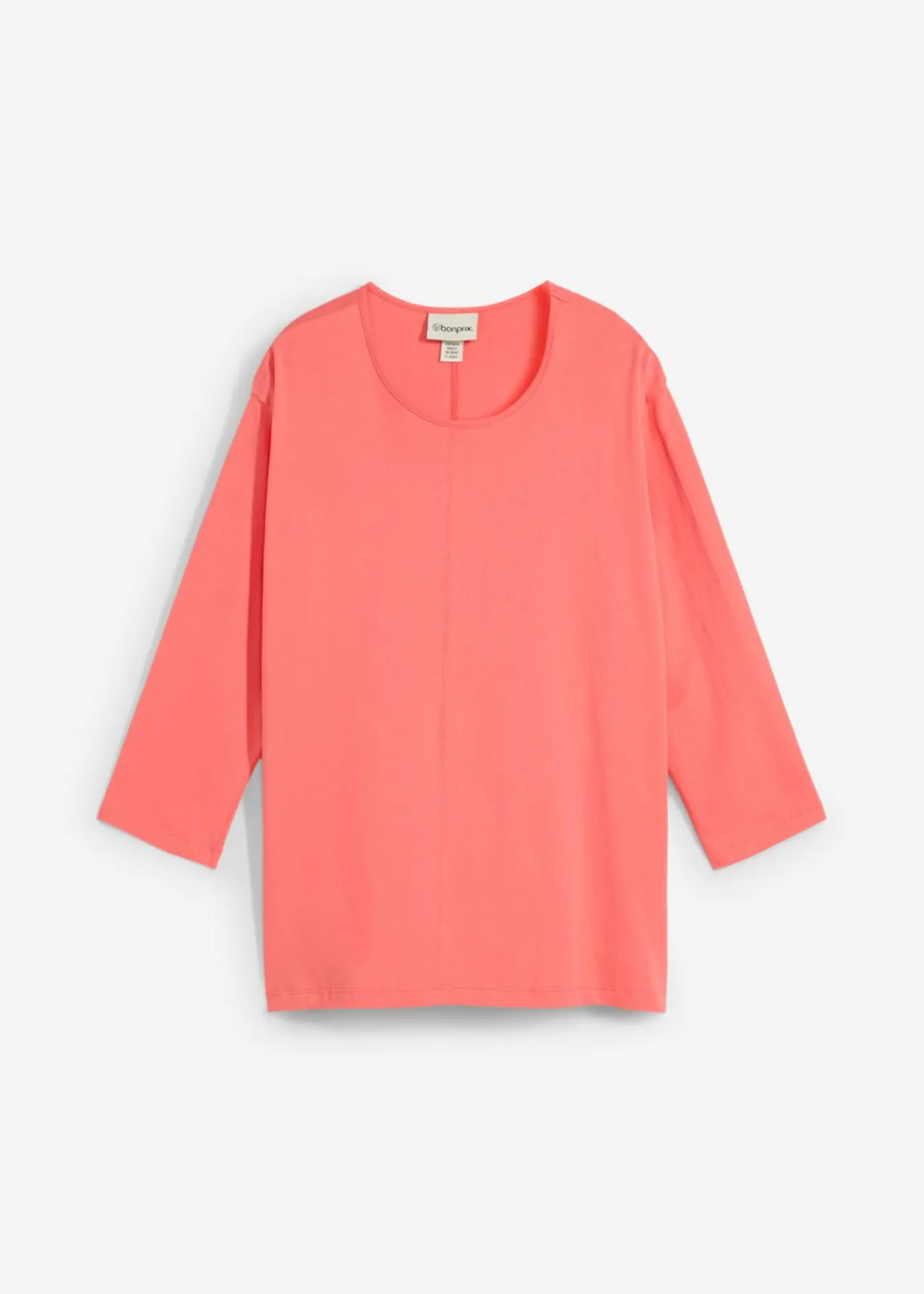 bonprix bonprix Camiseta tipo boxy de algodón orgánico Salmón claro Online