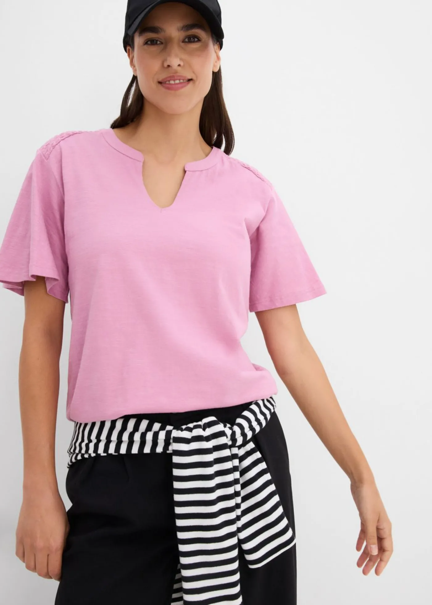 bonprix bonprix Camiseta tipo túnica Malva Best
