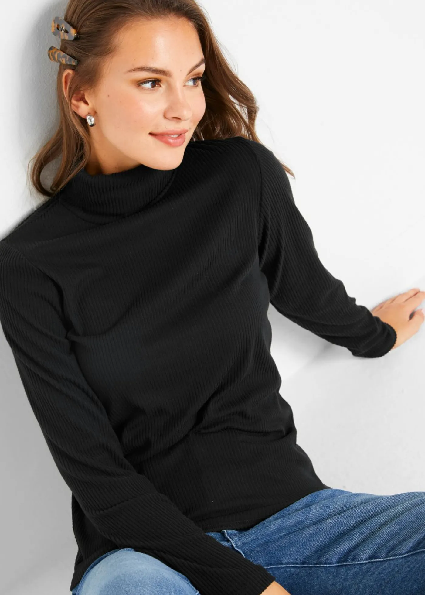 bonprix bonprix Camiseta térmica cálida Negro Hot
