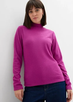 bonprix bonprix Camiseta térmica con cuello alto Fucsia oscuro New