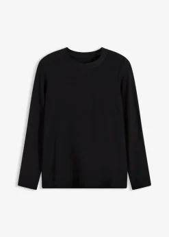 bonprix bonprix Camiseta térmica ligera de manga larga Negro Sale