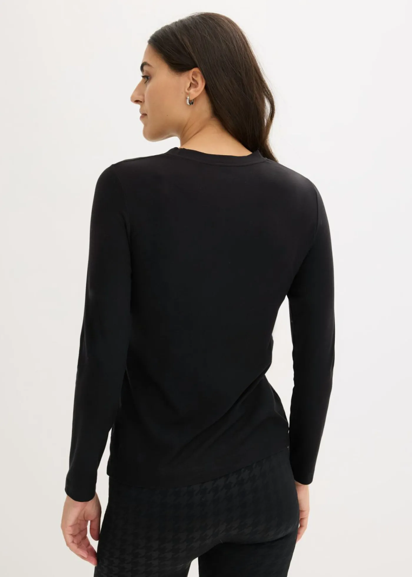 bonprix bonprix Camiseta térmica ligera de manga larga Negro Sale