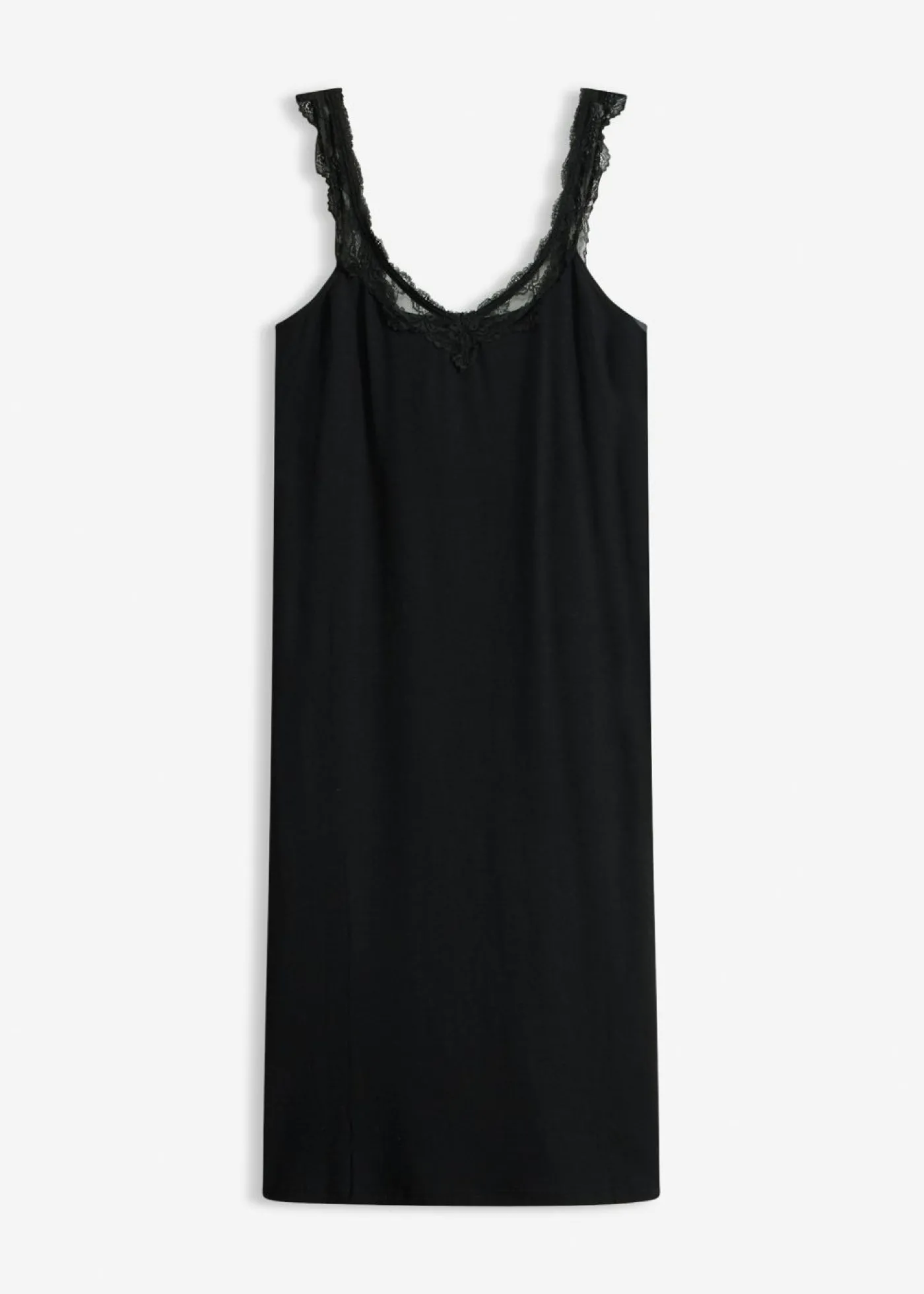 bonprix bonprix Camisón con encaje Negro Clearance