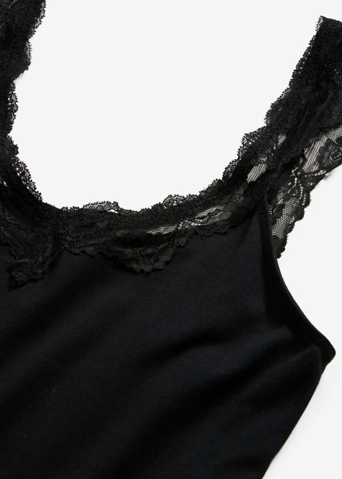 bonprix bonprix Camisón con encaje Negro Clearance