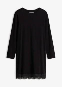 bonprix bonprix Camisón con encaje Negro