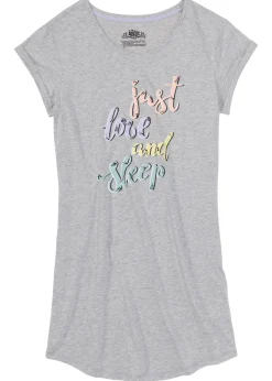 bonprix bonprix Camisón corto Gris claro jaspeado estampado Outlet