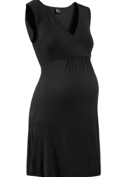 bonprix bonprix Camisón premamá de viscosa Negro Discount