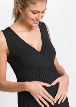 bonprix bonprix Camisón premamá de viscosa Negro Discount