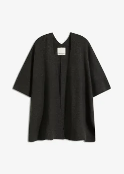 bonprix bonprix Capa de punto oversize Antracita jaspeado Online