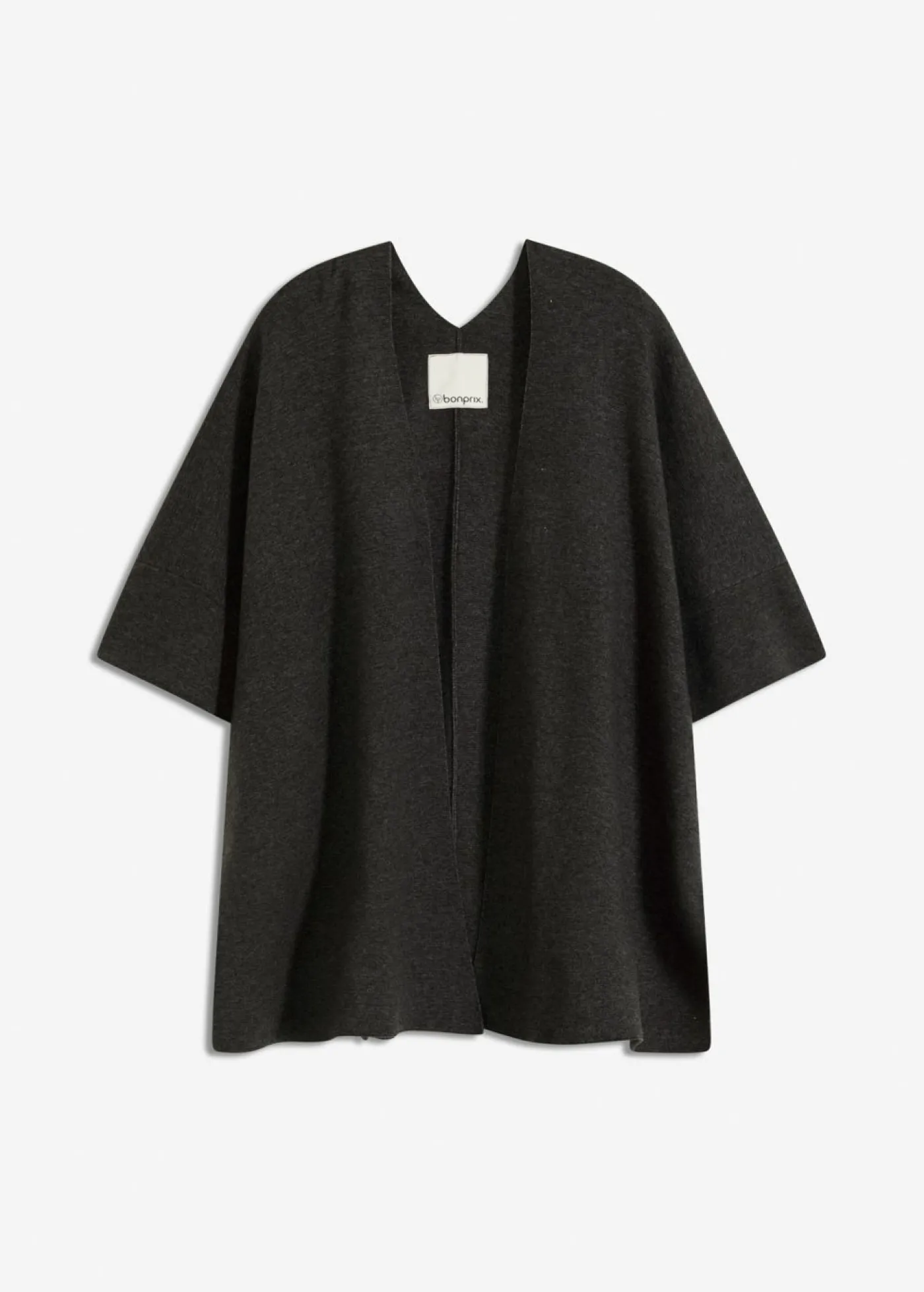 bonprix bonprix Capa de punto oversize Antracita jaspeado Online