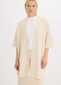 bonprix bonprix Capa de punto oversize gris guijarro moteado New