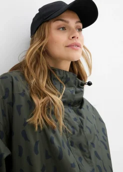 bonprix bonprix Capa impermeable premamá 3 en 1 con inserto de porteo y bolsa Oliva profundo-negro Outlet