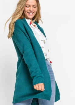 bonprix bonprix Cardigan holgado extra grande Verde azulado