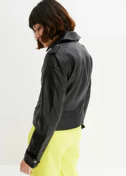 bonprix bonprix Cazadora de estilo biker Negro New