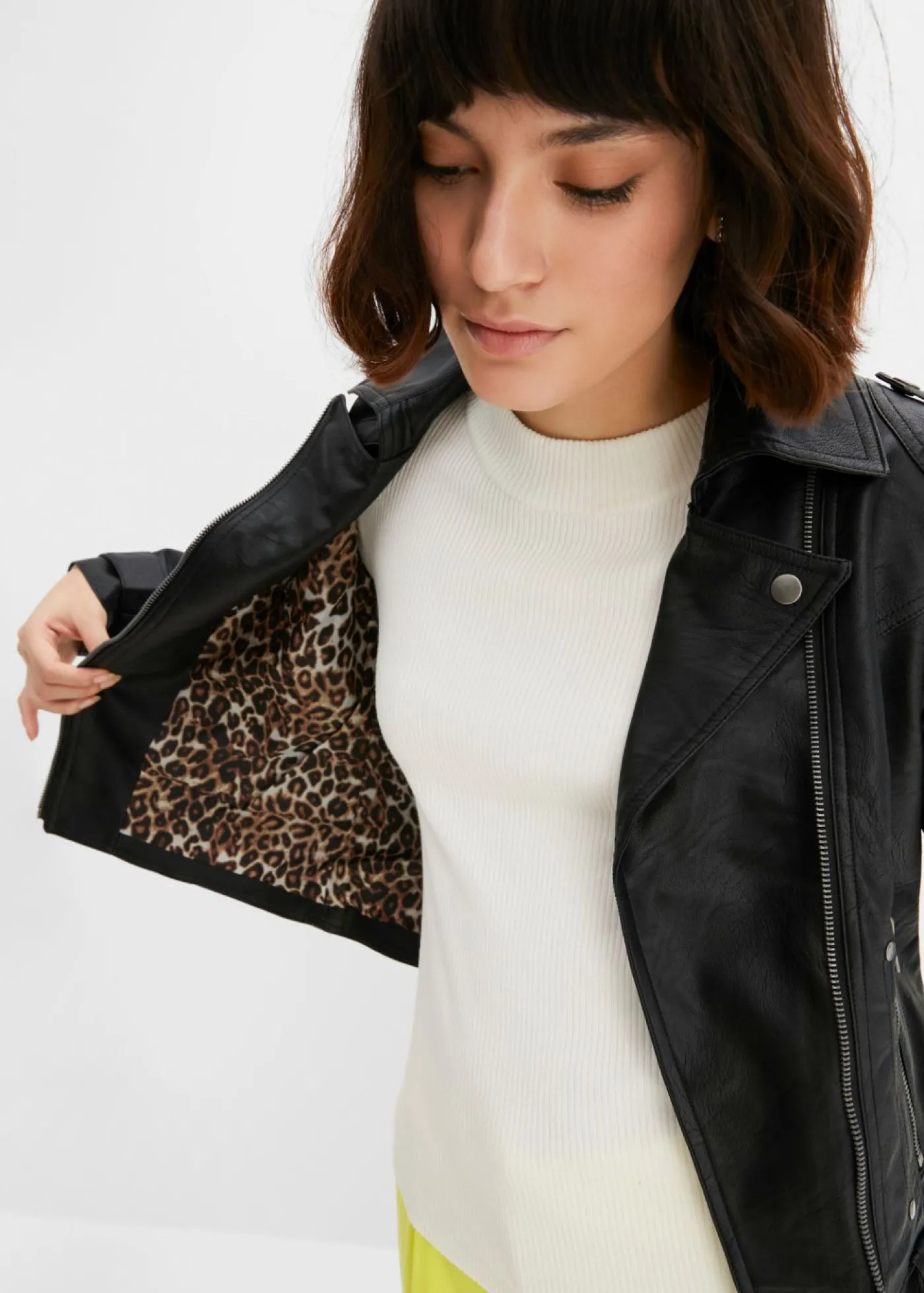 bonprix bonprix Cazadora de estilo biker Negro New