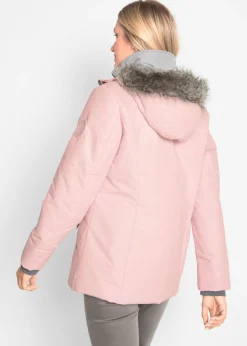bonprix bonprix Cazadora de invierno con aspecto 2 en 1 Rosa perla Hot