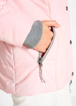 bonprix bonprix Cazadora de invierno con aspecto 2 en 1 Rosa perla Hot
