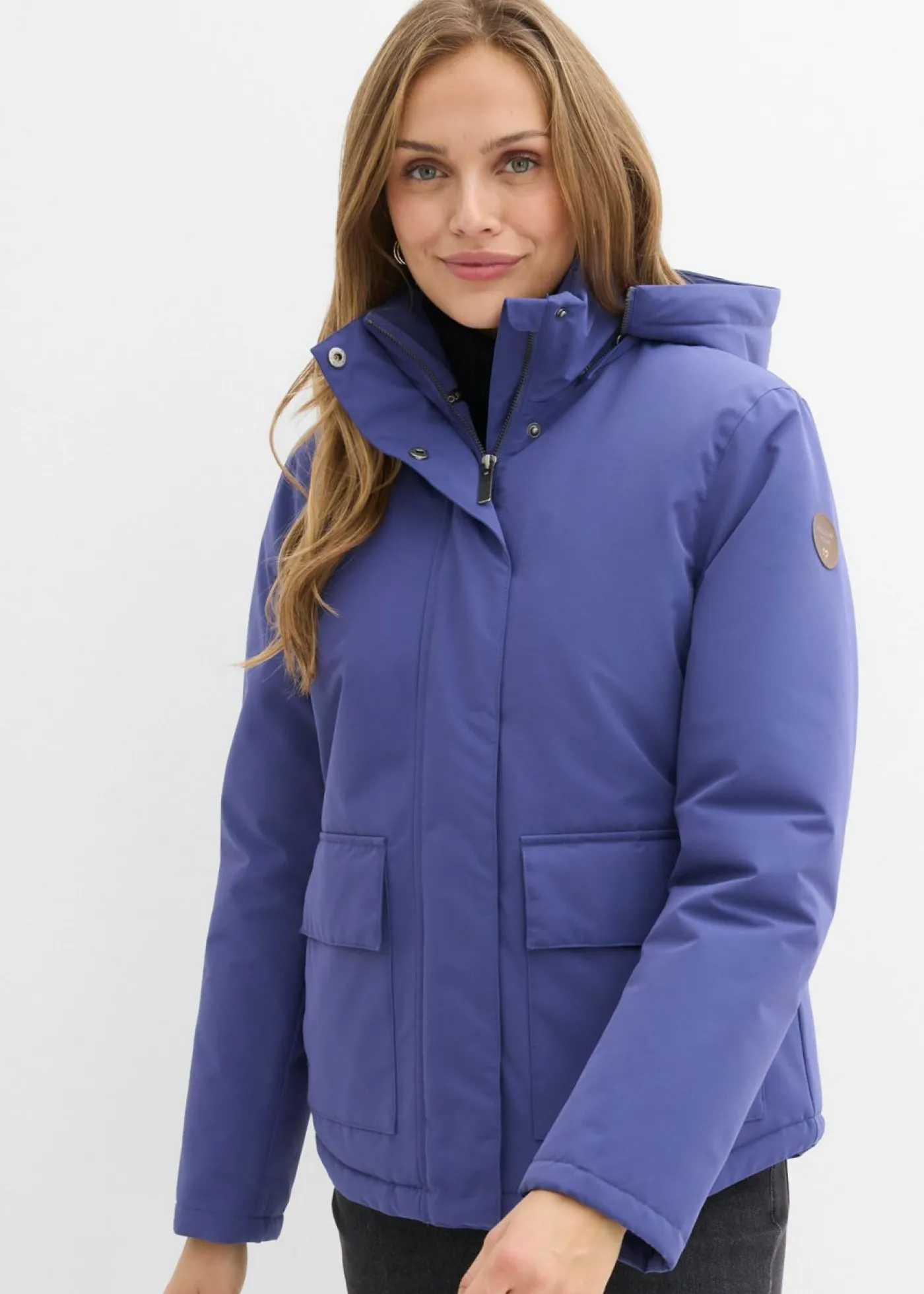 bonprix bonprix Cazadora de invierno con bolsillos Pacífico oscuro Online
