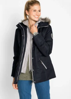 bonprix bonprix Cazadora de invierno con aspecto 2 en 1 Negro Sale