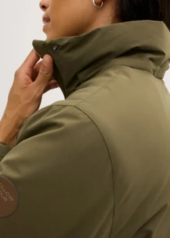 bonprix bonprix Cazadora de invierno con bolsillos Verde oliva oscuro Outlet