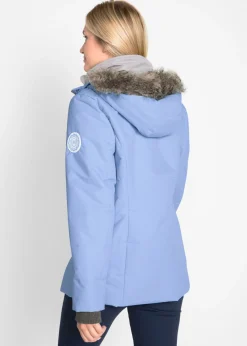 bonprix bonprix Cazadora de invierno con aspecto 2 en 1 Azul perla Outlet