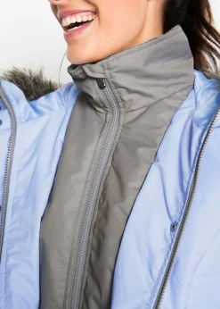 bonprix bonprix Cazadora de invierno con aspecto 2 en 1 Azul perla Outlet