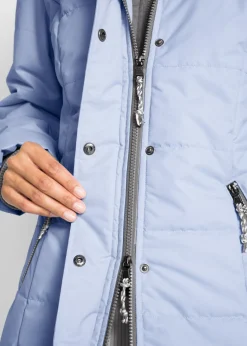 bonprix bonprix Cazadora de invierno con aspecto 2 en 1 Azul perla Outlet