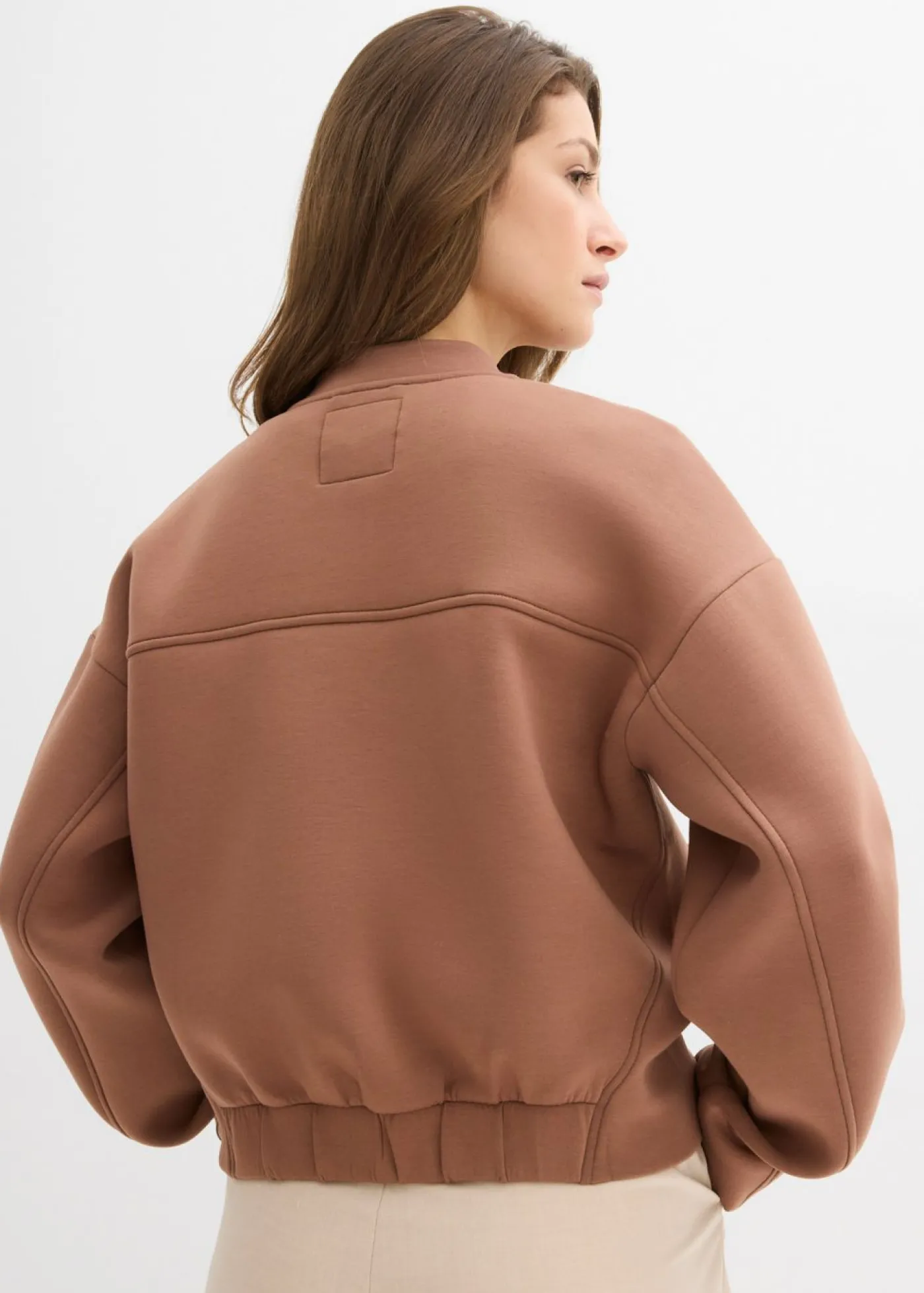 bonprix bonprix Cazadora de neopreno cómodo Marrón castaño Discount