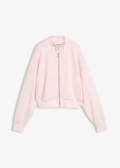 bonprix bonprix Cazadora de neopreno de suave mezcla de viscosa Rosa claro