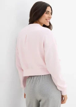 bonprix bonprix Cazadora de neopreno de suave mezcla de viscosa Rosa claro