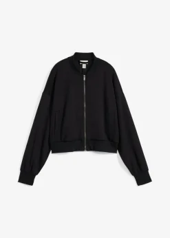 bonprix bonprix Cazadora de neopreno de suave mezcla de viscosa Negro Discount