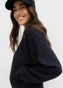 bonprix bonprix Cazadora de neopreno de suave mezcla de viscosa Negro Discount