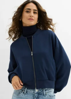 bonprix bonprix Cazadora de neopreno de suave mezcla de viscosa Azul marino Best