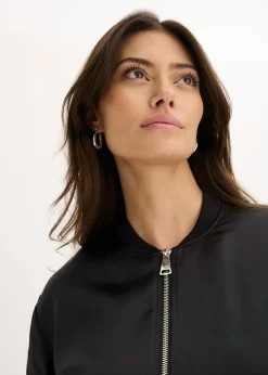 bonprix bonprix Cazadora de satén Negro Hot