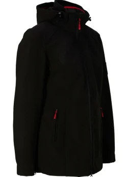 bonprix bonprix Cazadora de tejido suave impermeable Negro