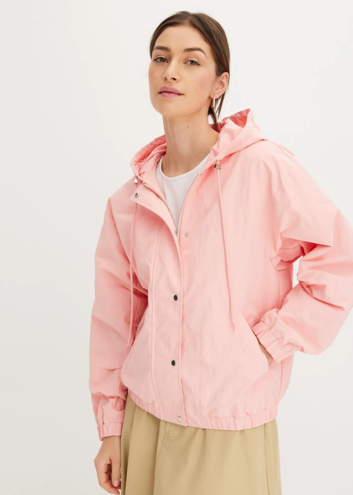 bonprix bonprix Cazadora holgada rosa pálido