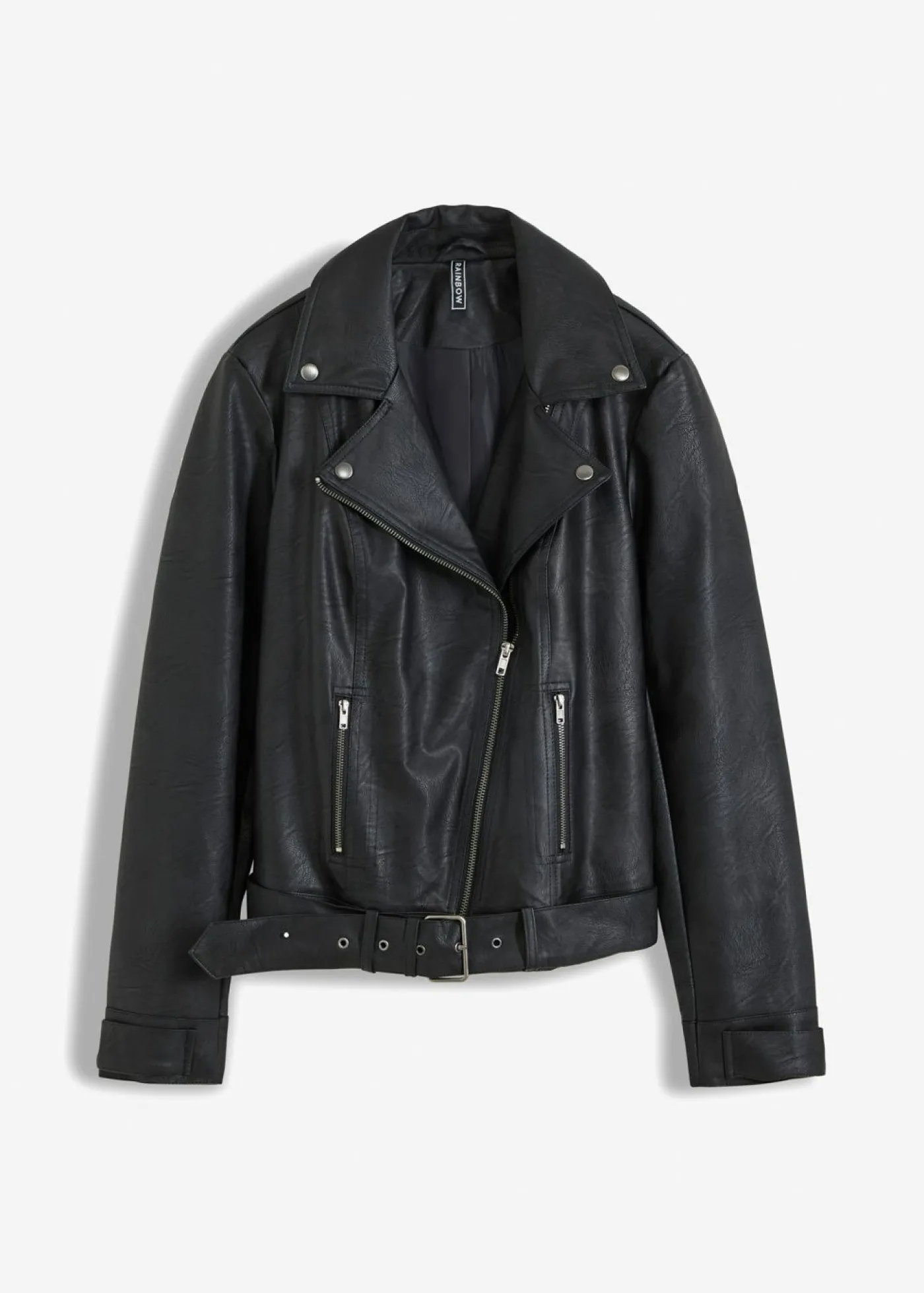 bonprix bonprix Cazadora holgada de estilo biker Negro Hot