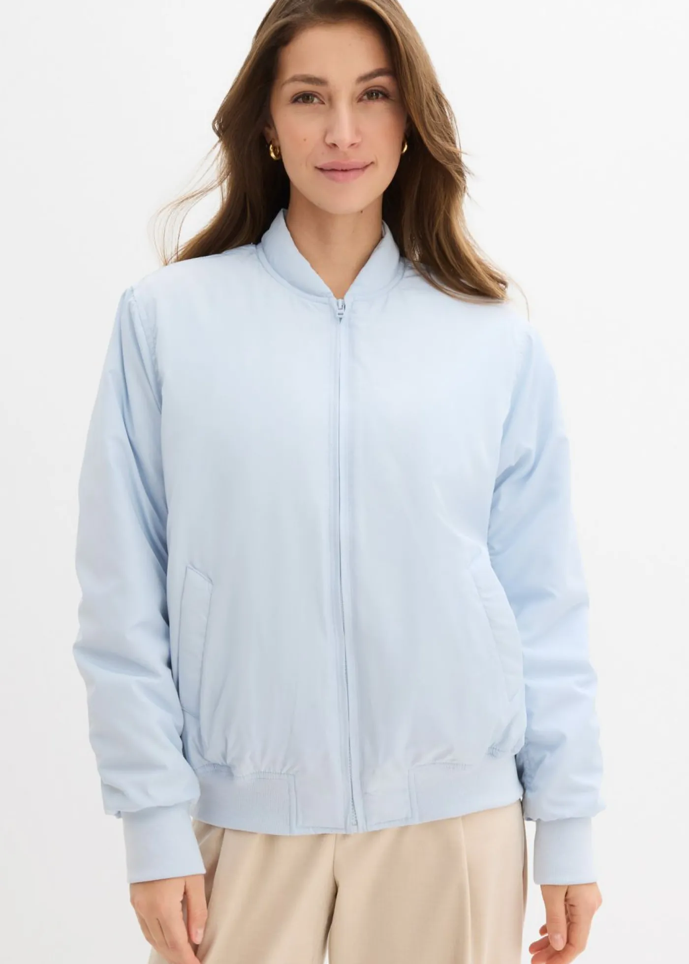 bonprix bonprix Cazadora ligeramente acolchada azul pálido Best