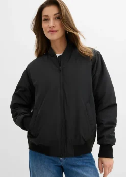 bonprix bonprix Cazadora ligeramente acolchada Negro