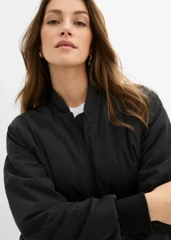 bonprix bonprix Cazadora ligeramente acolchada Negro
