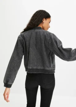 bonprix bonprix Cazadora vaquera denim gris oscuro usado Sale